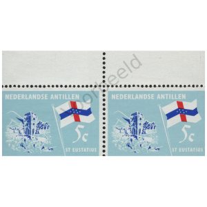 Nederlandse Antillen 1965 (NVPH 362) Blok van 2 zegels