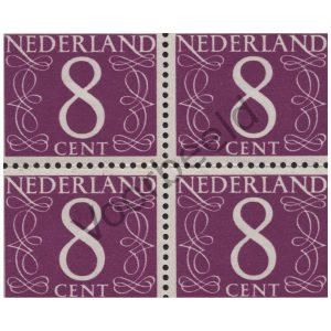 Nederland 1946-1957 (NVPH 468) Blok van 4 zegels