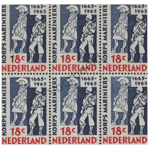 Nederland 1965 (NVPH 855) Blok van 6 zegels