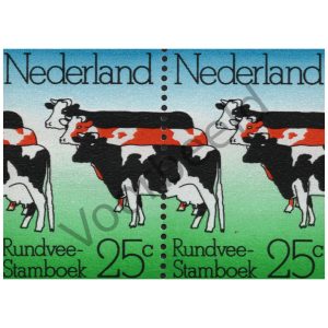 Nederland 1974 (NVPH 1052) strook 2 zegels horizontaal
