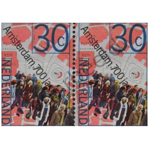 Nederland 1975 (NVPH 1064) strook 2 zegels horizontaal
