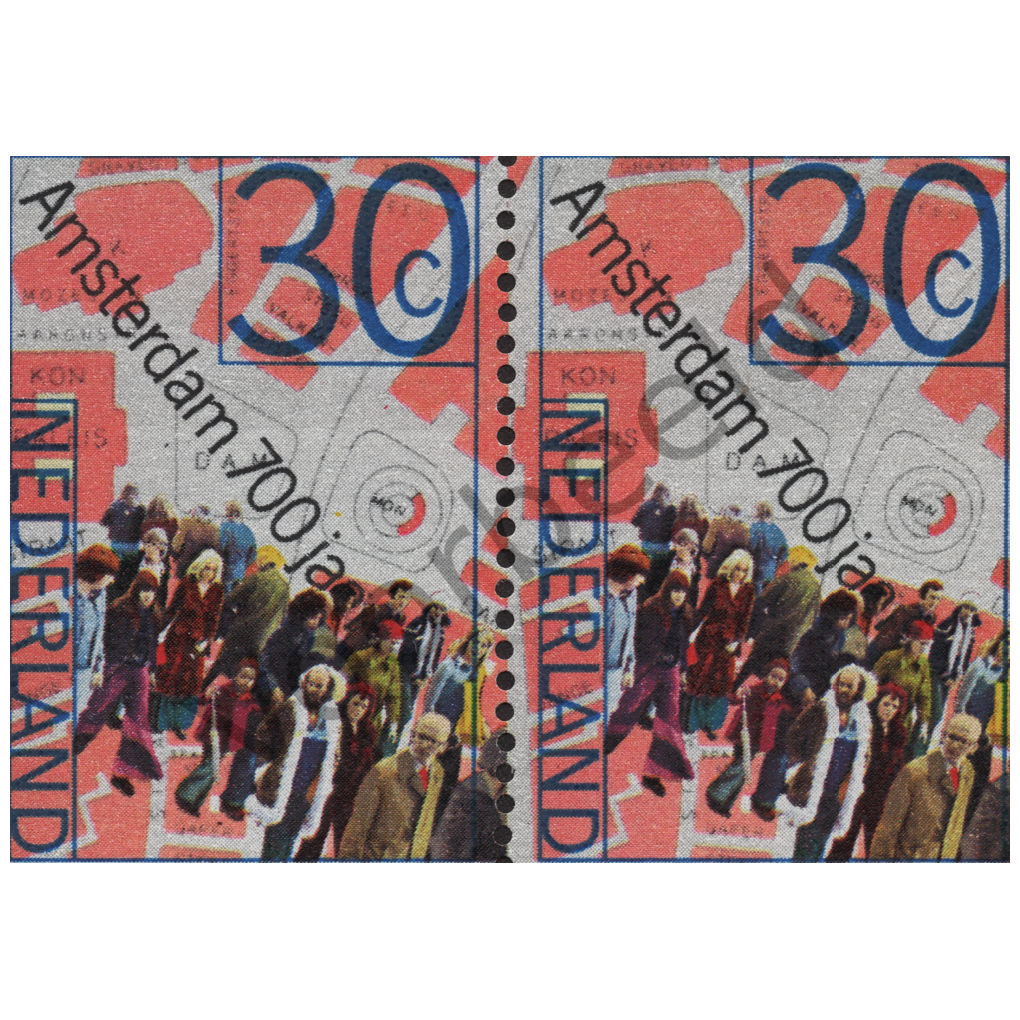 Nederland 1975 (NVPH 1064) strook 2 zegels horizontaal