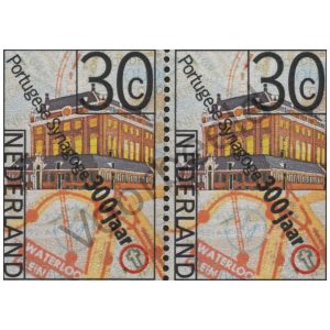 Nederland 1975 (NVPH 1065) strook 2 zegels horizontaal