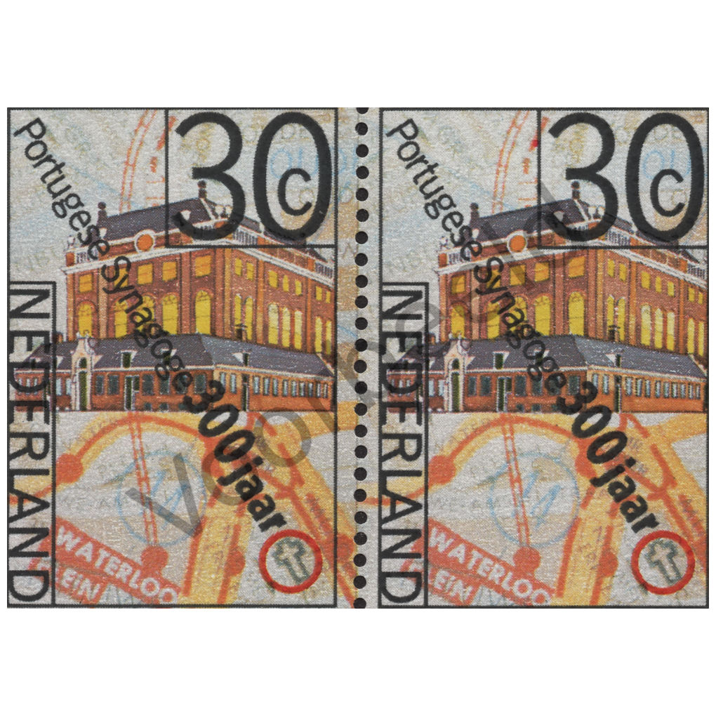 Nederland 1975 (NVPH 1065) strook 2 zegels horizontaal