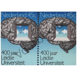 Nederland 1975 (NVPH 1066) strook 2 zegels horizontaal